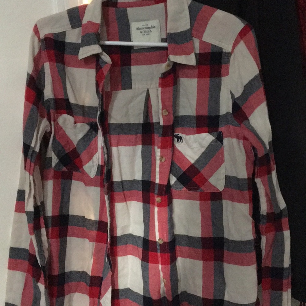 Abercrombie&fitch long sleeve plaid shirt
